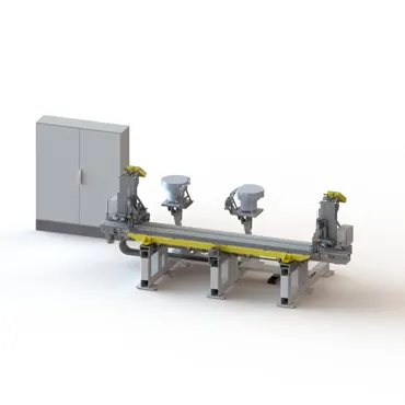 For the automatic screwing of clips onto mixed joinery parts or frames