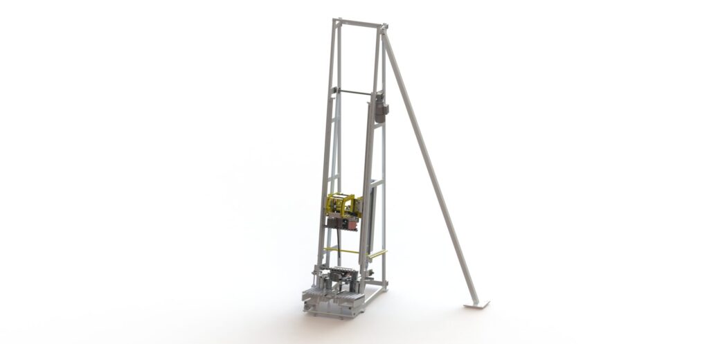 Station for Holding and Positioning Frame Uprights with Guide Supports for Sashes