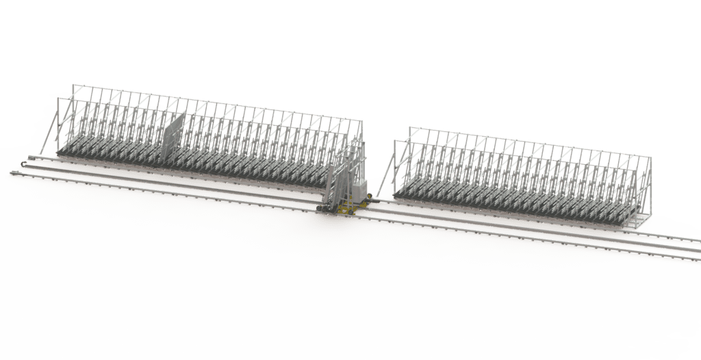 Storage Buffer for Sashes and Frames Between Assembly and Wood Preparation and/or Shipping