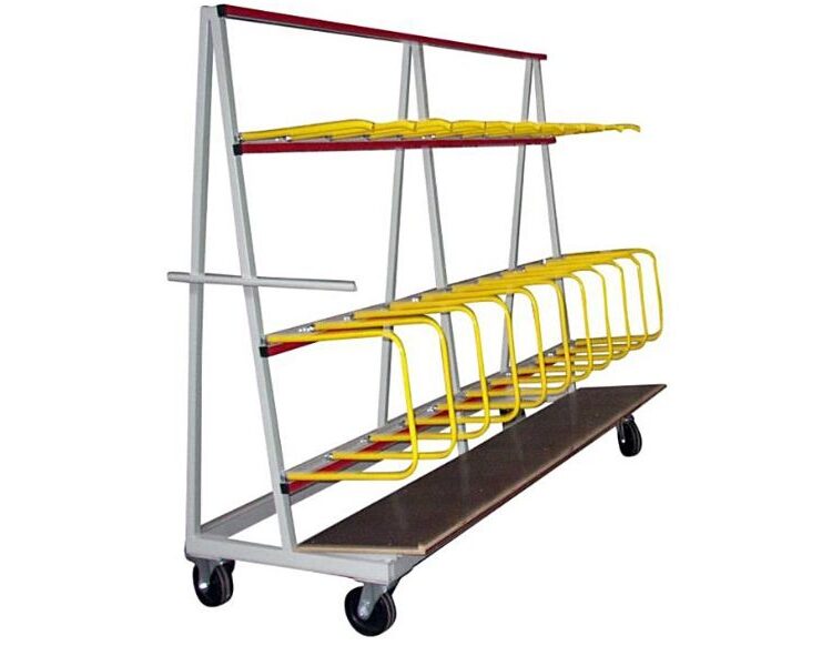 Chariot de stockage et de transport de profilés – RU‑PW Chariot de stockage et de transport de profilés pour menuiserie industrielle – RU‑PW