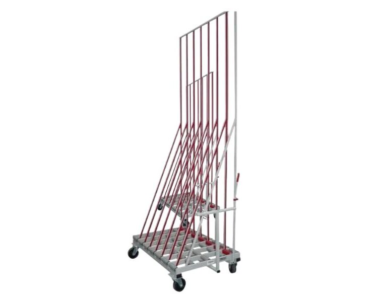 Chariot de stockage de vantaux de portes et châssis vitrés – RU‑TFW Chariot de stockage de vantaux de portes et châssis de fenêtres vitrés pour menuiserie industrielle – RU‑TFW