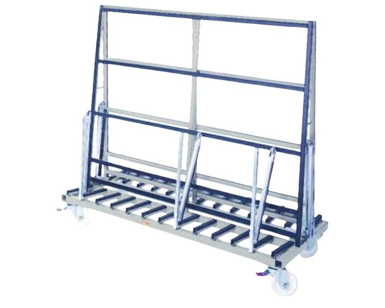 Chariot de transport et de stockage de vitrage – RU‑GW Chariot de transport et de stockage de vitrage pour menuiserie industrielle – RU‑GW