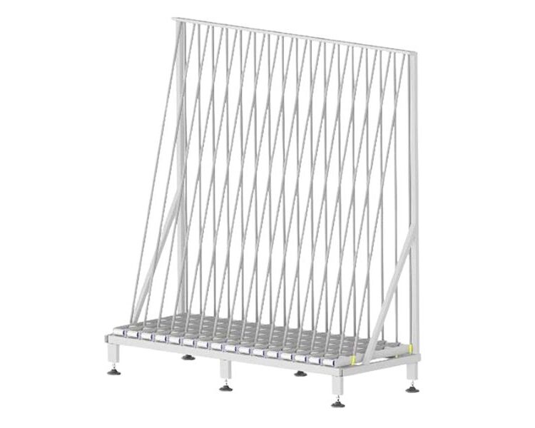 Dosseret de stockage de cadres pour menuiserie industrielle – RU‑FPT Dosseret de stockage de cadres pour menuiserie industrielle – RU‑FP