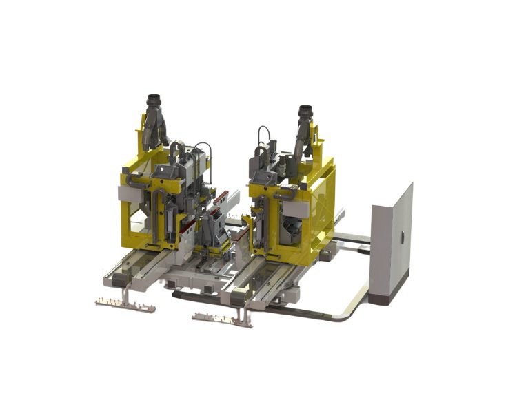 Entailleuse bi‑latérale pour menuiserie aluminium, bois et PVC – UEBP Entailleuse bi‑latérale UEBP pour l’usinage de profils aluminium, bois et PVC en menuiserie industrielle