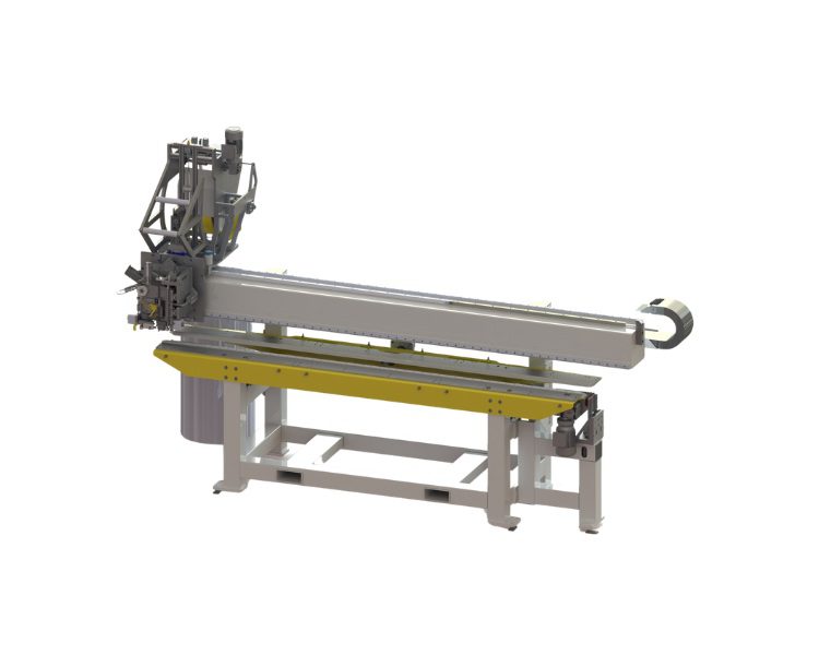 Machine FPJ de pose automatique de joints pour menuiserie aluminium, bois et PVC