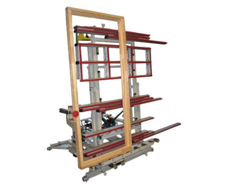 Poste de montage basculant pour menuiseries – RU‑MKS Poste de montage basculant pour menuiserie industrielle bois aluminium et PVC – RU‑MKS