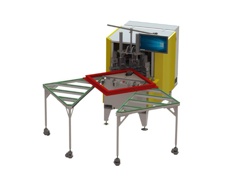 Sertisseuse 1 tête AS1 pour l’assemblage de cadres aluminium en menuiserie industrielle
