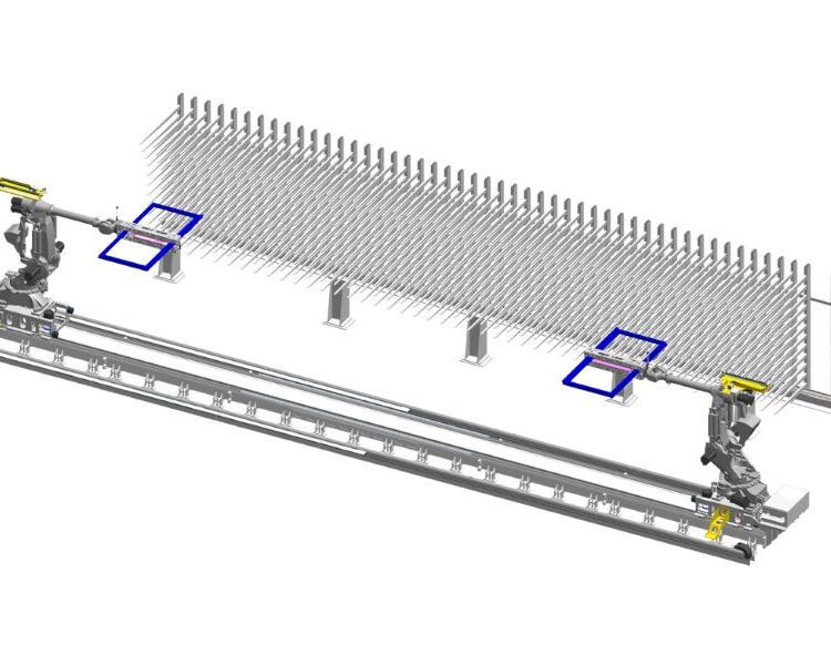 Stockeur à plat pour ouvrants, vitrages et panneaux – LSCH Stockeur à plat pour ouvrants, vitrages et panneaux en fin de ligne de menuiserie industrielle – LSCH