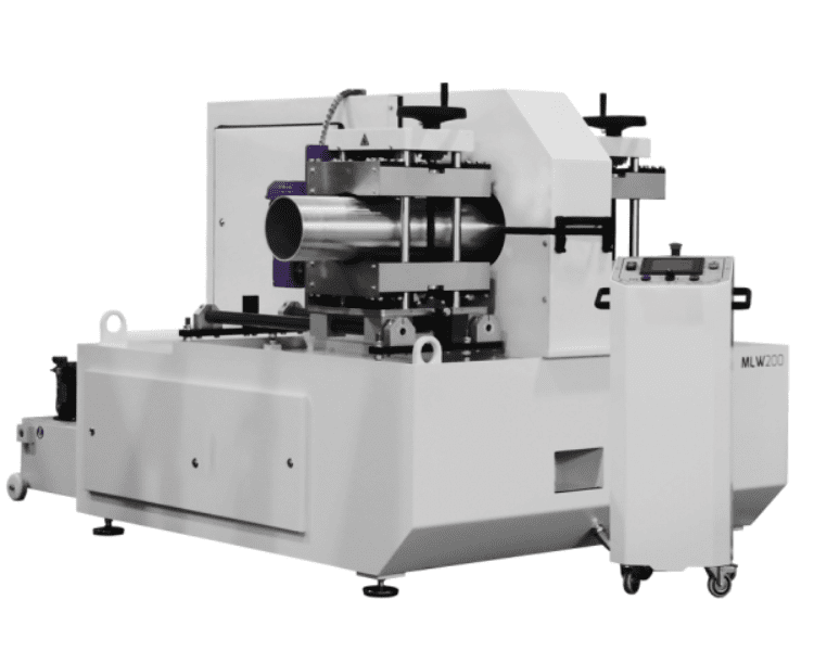 Machine de ponçage sous arrosage pour tubes Ø 30-205 mm - MLW200 Machine MLW200 à sec ou sous arrosage pour le ponçage de tubes ronds et ovales de 30 à 205 mm de diamètre